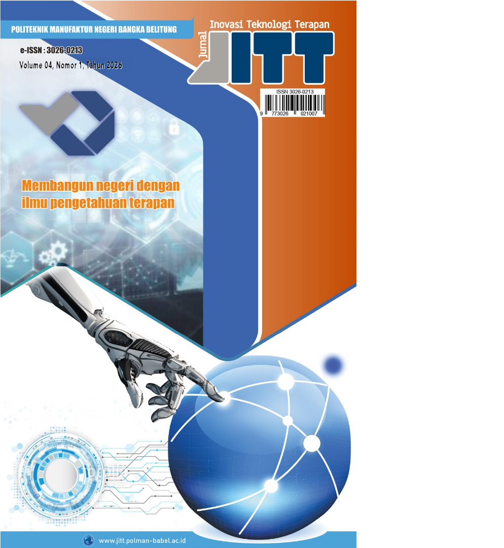 					View Vol. 4 No. 2 (2026): Jurnal Inovasi Teknologi Terapan
				